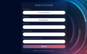 Form thông tin yêu cầu đăng ký ga179