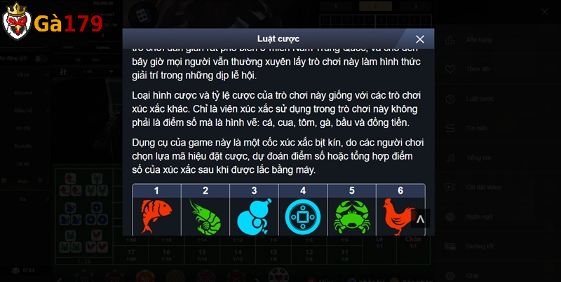 Quy tắc chơi cá tôm cua dành cho người mới