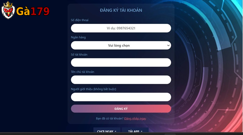 Các bước tham gia đặt cược cá tôm cua tại Gà 179