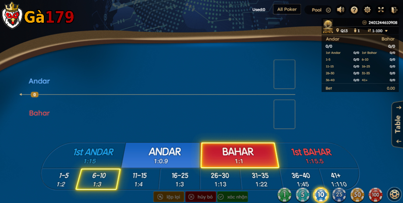 Tiết lộ kinh nghiệm chơi andar bahar